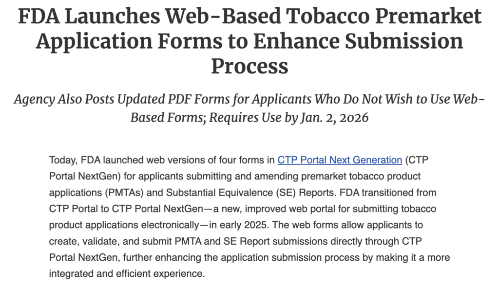 FDA Authorizations - Refillable Vape Pen